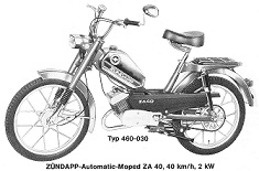 Bedienung & Pflege Typ 460-030 ZA40 Automatic Moped